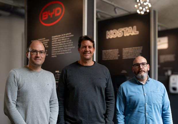 Den nye salgsledelse: Stefan Ebert, Holger Traber og Alexander Schulz Den nye salgsledelse: Stefan Ebert, Holger Traber og Alexander Schulz