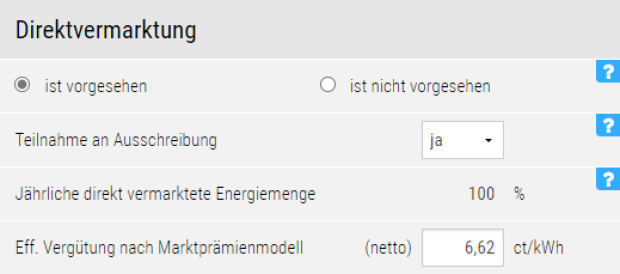 1. Option für Aufdachanlagen >300 bis 750 kWp gemäß EEG 2021: Teilnahme an Ausschreibung (kein Eigenverbrauch möglich)